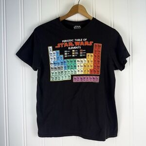 Star Wars Periodic Table Tee Mens M Black Graphic T Shirt